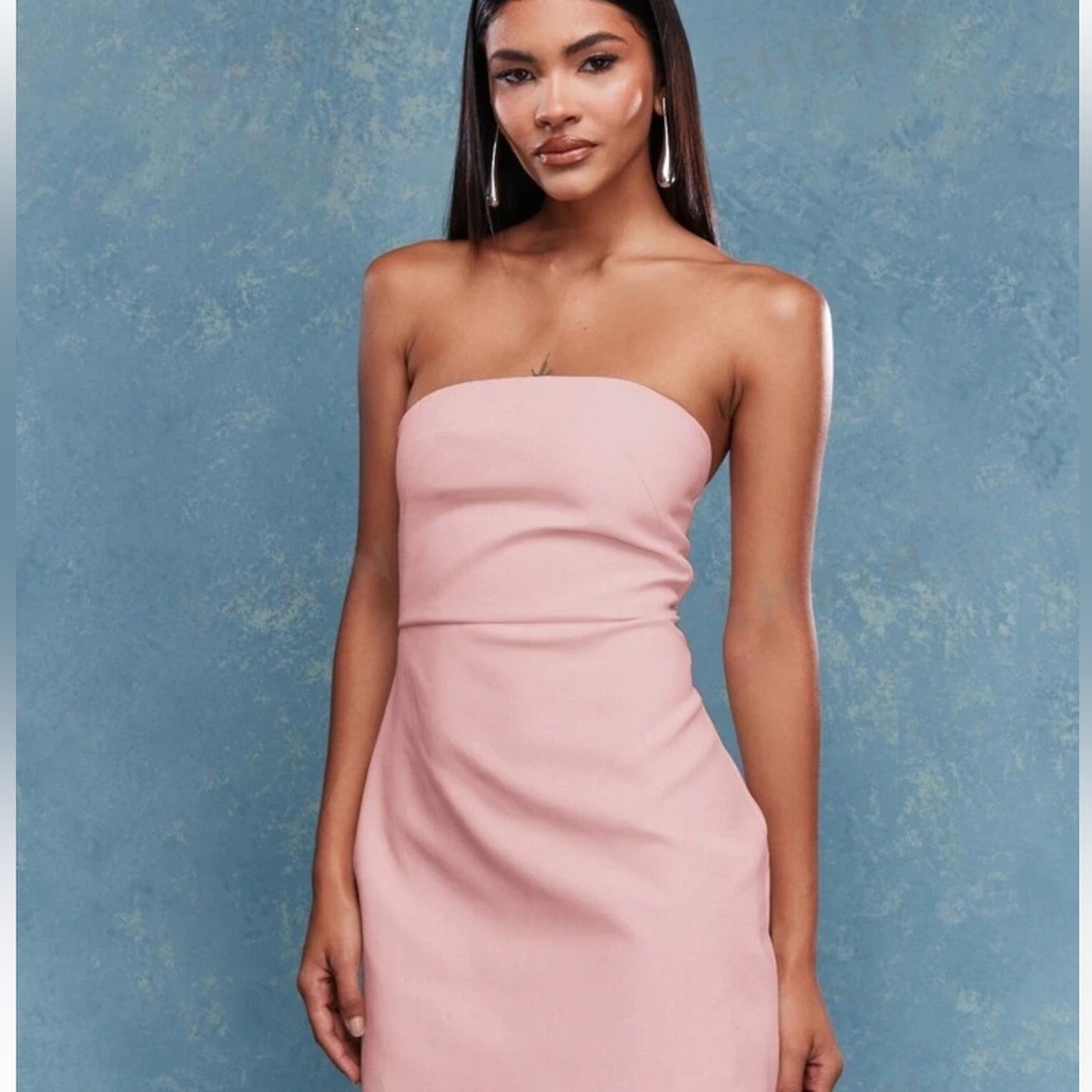 Pink mini dress